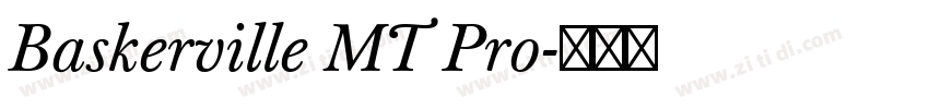 Baskerville MT Pro字体转换